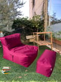 Miniatyrbilde 1 av 4: Bønneposesett (2 stk) Xxl Sedir - Rosa