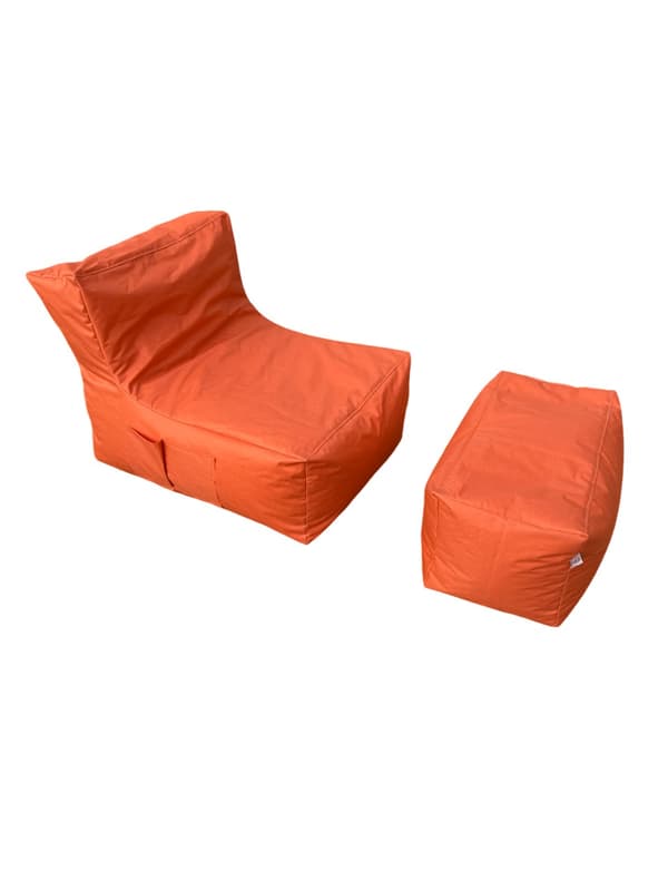 Bean Bag Set (2 delar) Xxl Sedir - Orange