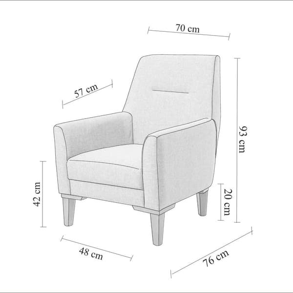 Wing Chair Liones 30 - Mørkegrå
