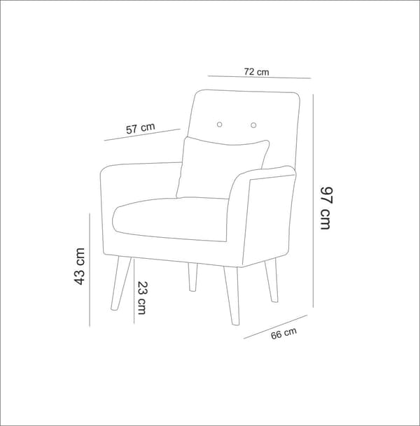Wing Chair Zeni Berjer - Kräm