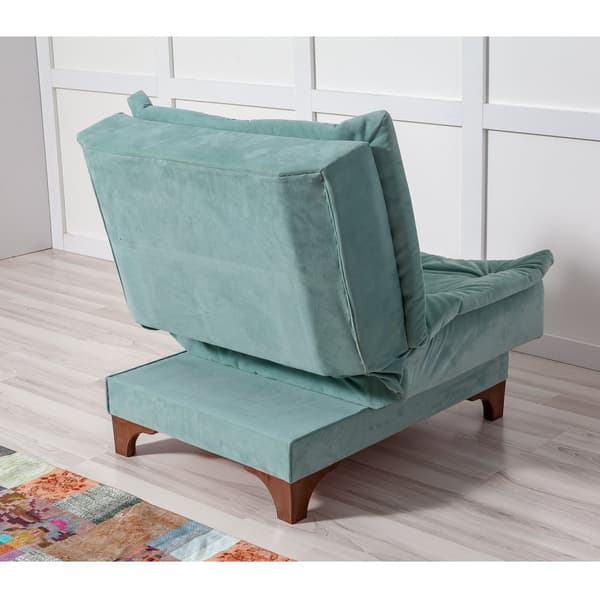 Wing Chair Kelebek Berjer - Sea Green