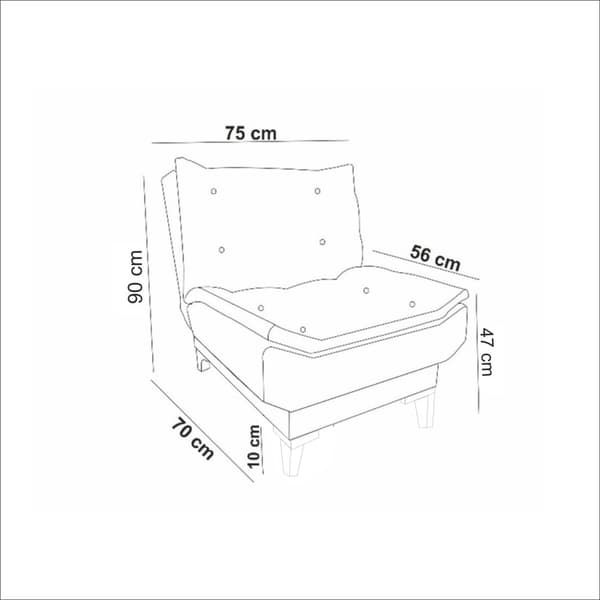 Wing Chair Santo - Mørkegrå