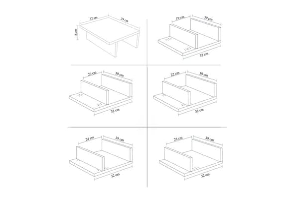 Sidobord Vandor