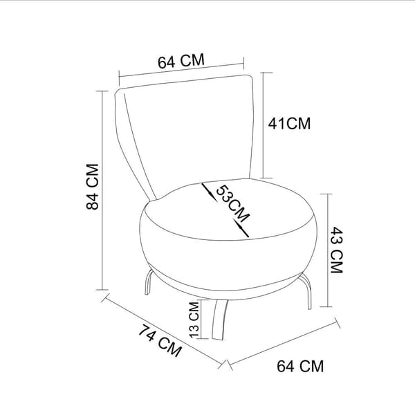 Wing Chair Loly - Laks