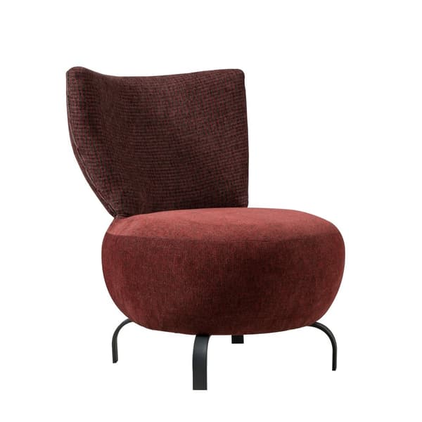 Wing Chair Loly - Claret Red