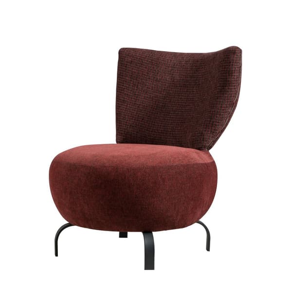 Wing Chair Loly - Claret Red