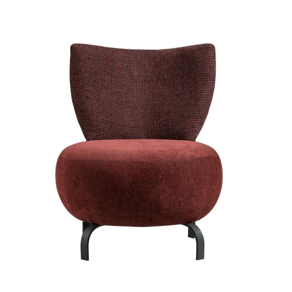 Wing Chair Loly - Claret Red