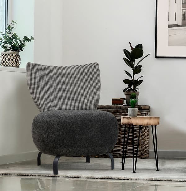 Wing Chair Loly - Antrasitt