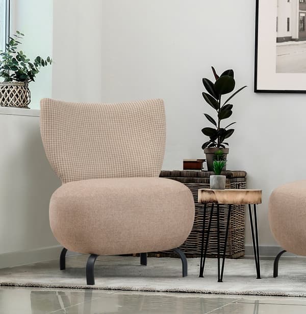 Wing Chair Loly - Cream