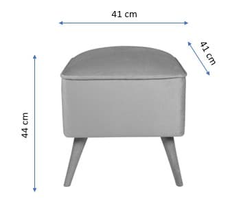 Pouffe New Bern - keltainen