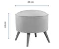 Miniatyrbild 5 av 5: Pouffe Buena Park - Gul