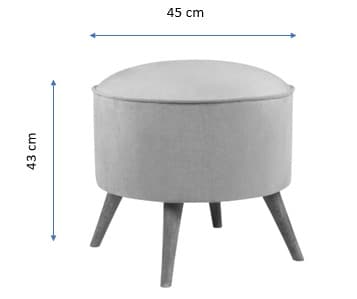 Pouffe Buena Park - Gul