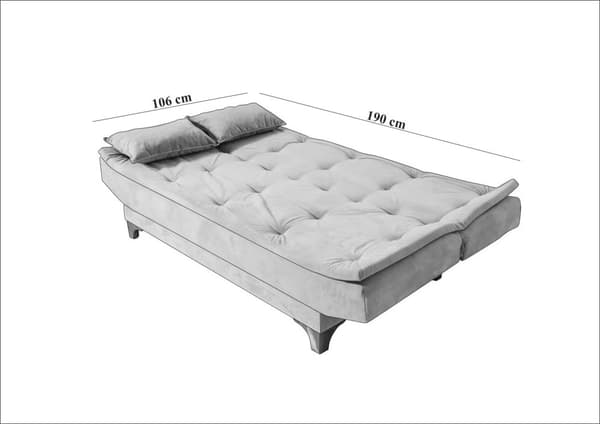 3-Pers. Sovesofa Kelebek - Sea Green
