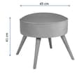 Pikkukuva 5 / 5: Pouffe Boyce - laatan punainen