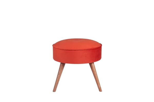 Pouffe Boyce - laatan punainen