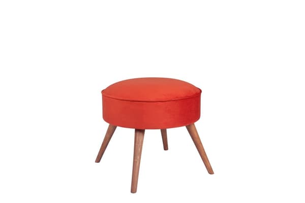 Pouffe Boyce - laatan punainen