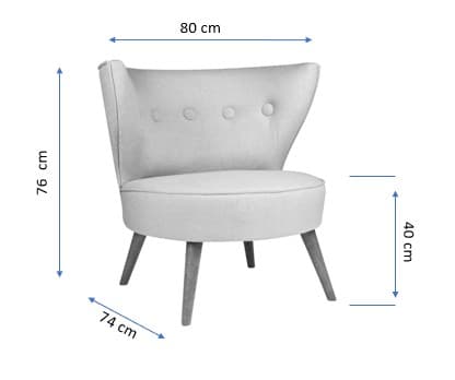 Wing Chair Riverhead - Milky Brown