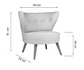 Miniatyrbilde 9 av 9: Wing Chair Riverhead - Cream