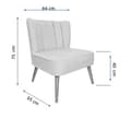 Miniatyrbilde 8 av 8: Wing Chair Moon River - Turkis