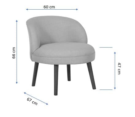 Wing Chair Nice - Saxe Blue