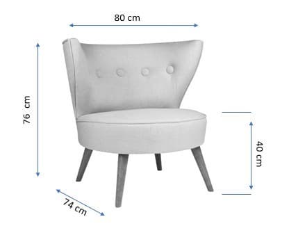 Wing Chair Riverhead - laatan punainen