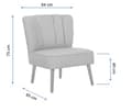 Miniatyrbilde 5 av 5: Wing Chair Monn Way - Marineblå