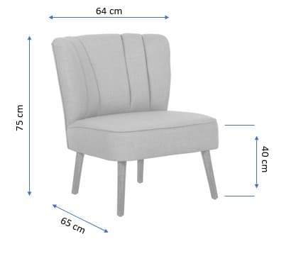 Wing Chair Monn Way - Marineblå