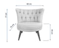Miniatyrbild 3 av 3: Wing Chair Richland - Kakel Röd