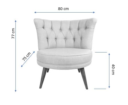 Wing Chair Richland - Kakel Röd