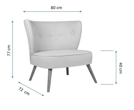 Wing Chair Bienville - Indigo Blue