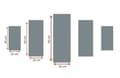 Miniatyrbilde 3 av 3: Dekorativt MDF-maleri (5 stk) 5M-22