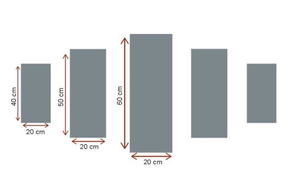 Dekorativt MDF-maleri (5 stk) 5M-22