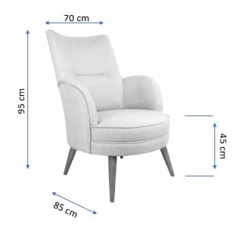 Wing Chair Victoria - Saxe Blue