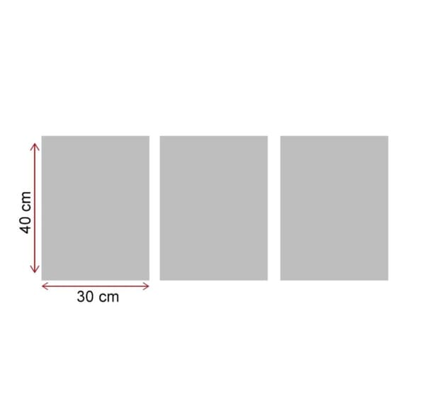 Dekorativt MDF-maleri (3 stykker) 3P3040MDFCIZ-001