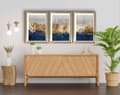 Pikkukuva 1 / 5: Koristekehystetty MDF-maalaus (3 kpl) 3P3853NISCT-020