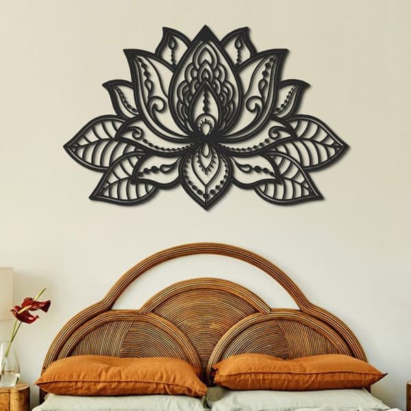 Dekorativt metallveggtilbehør Lotus - APT524LS