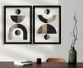 Miniatyrbild 1 av 5: Dekorativ inramad MDF-målning (2 stycken) 2P3853NISCT-014