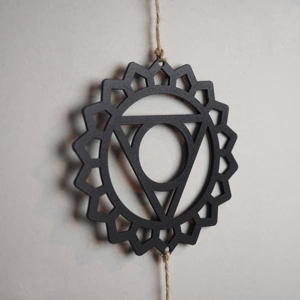 Dekorativt metallveggtilbehør Chakra - APT406MS