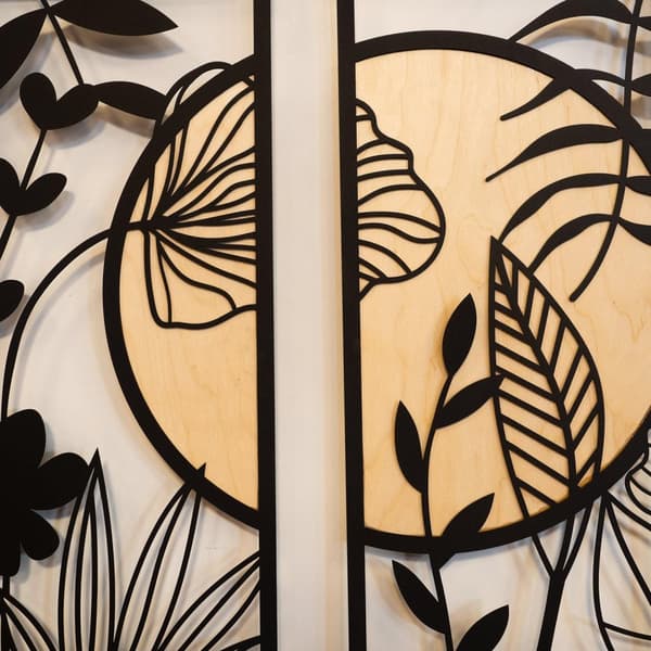 Dekorativt metallveggtilbehør Ginkgo Wood - APT601MS