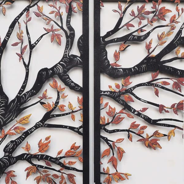 Dekorativt metallveggtilbehør Autumn Vibes Sett med 4- APT740 S