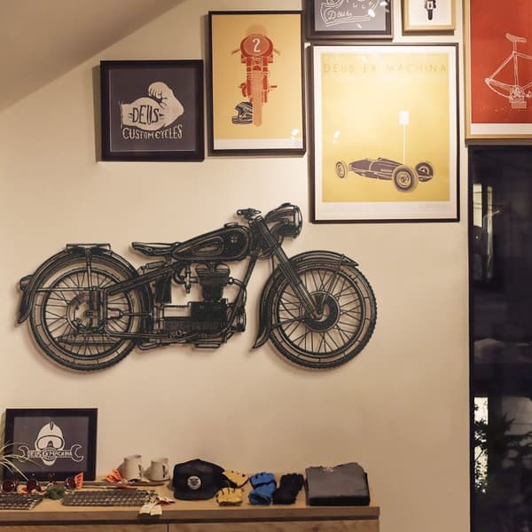 Dekorativ metalvægtilbehør Cafe Racer - APT222LS