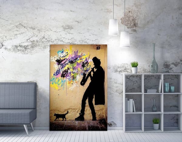 Dekorativt lerretsmaling WY40 (70 x 100)
