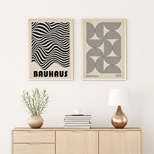 Dekorativt innrammet MDF-maleri (2 stykker) Huhu247 - 50 x 70