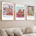 Miniatyrbild 1 av 3: Dekorativ inramad MDF-målning (3 delar) Huhu268 - 50 x 35