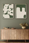 Miniatyrbilde 2 av 4: Dekorativt innrammet MDF-maleri (2 stykker) Huhu202 - 50 x 70