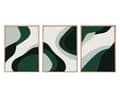Miniatyrbilde 6 av 6: Dekorativt innrammet MDF-maleri (3 stykker) Huhu204 - 50 x 70