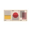Miniatyrbilde 2 av 2: Dekorativt innrammet MDF-maleri (3 stykker) Huhu250 - 50 x 70