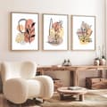 Miniatyrbilde 4 av 4: Dekorativt innrammet MDF-maleri (3 stykker) Huhu226 - 50 x 70