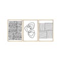 Miniatyrbilde 2 av 2: Dekorativt innrammet MDF-maleri (3 stykker) Huhu239 - 50 x 70