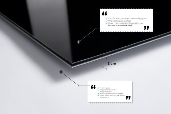 Dekorativ målning av härdat glas UV-001 - 50 x 70